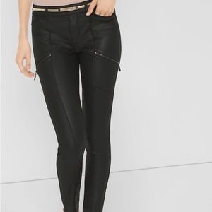 White House Black Market Coated Skinny Jeans